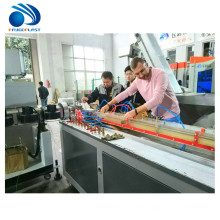 Plastic PVC PE WPC window door profile extruder extrusion production machine line